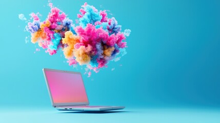 Aufkleber - A surreal fusion of an early laptop and a modern tablet, Types and Examples of Early Laptops