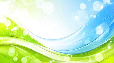 Aufkleber - a vibrant, summery abstract background with flowing lines