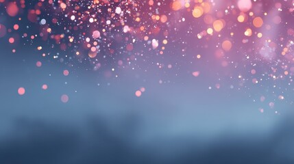 Aufkleber - Abstract colorful bokeh background with soft focus, blending pink and blue hues, creating a dreamy atmosphere.