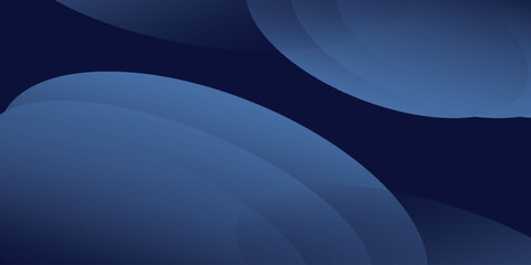 Aufkleber - Abstract blue banner background. Glowing geometric shapes graphic design. Futuristic circle shapes. Suit for presentation, cover, business, poster, booklet