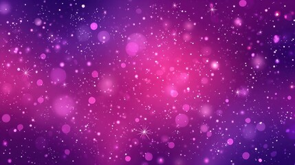 Wall Mural - A dazzling, colorful abstract background with pink, purple, and violet sparkling lights, bokeh, and glitter effects.