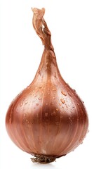 Aufkleber - Fresh Shallot Bulb Close Up Studio Shot on White Background Healthy Cooking Ingredient Food Photography