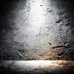 Aufkleber - Spotlit Grunge: Illuminated Texture on a Concrete Wall with a Dramatic Play of Light and Shadow, Showing Detail and Depth.