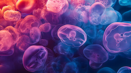 Wall Mural - a front-view texture that looks as if it originates from another galaxy