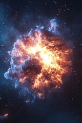 Wall Mural - A space explosion