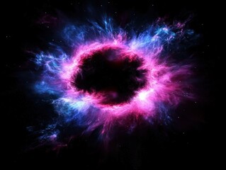 Wall Mural - Colorful nebula in the cosmos