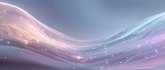 Leinwandbilder - Dynamic digital waves abstract art graphic design modern aesthetic close-up view conceptual technology
