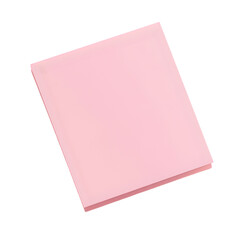 Poster - Stack of light pink rectangular notepads positioned on a dark backdrop.