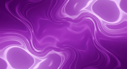 Leinwandbilder - Abstract purple wavy background. Fluid lines and shapes create a modern and dynamic design. Vibrant and glossy texture.