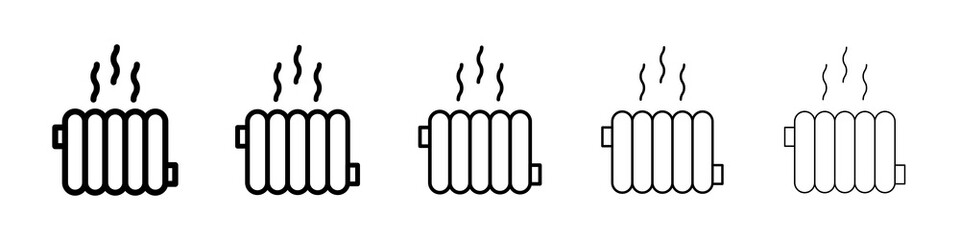 Radiator icon symbol pictogram. stroke designs.