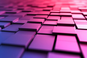 Poster - Abstract circuit board with glowing elements showcasing intricate geometric patterns and vibrant color transitions