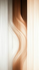 Poster - Abstract design with blurred vertical lines in warm tones