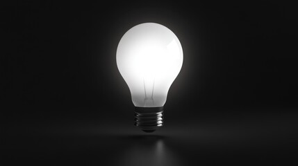 Poster - Create a minimalist light bulb icon with clean, sharp lines and a modern aesthetic.