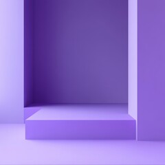 Poster - Purple Background in a Minimalist Way