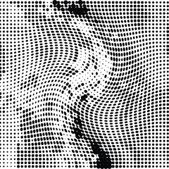 Wall Mural - Abstract light halftone pattern. Black and white vector illustration	