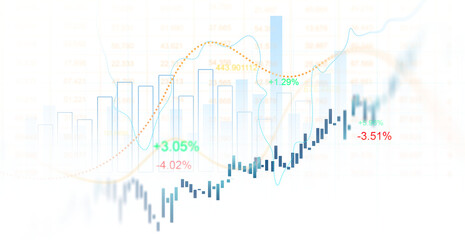 Leinwandbilder - Business growth graph chart PNG.Analyzing sales data and financial report.Financial marketing graph grow chart. Arrow up with graph corporate future growth plan.	
