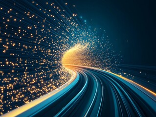 Poster - Abstract Representation of Space-Time Continuum with Energetic Motion