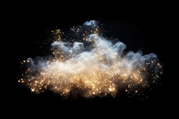 Wall Mural - magical cloud with sparkling lights