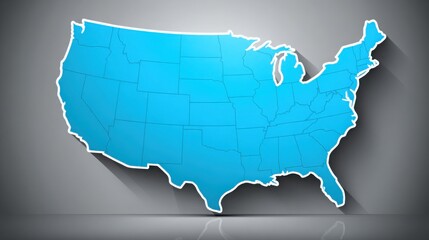 Poster - Detailed map of the united states enhanced for public procurement visualization with advanced analytical tools and data