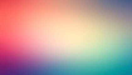 Poster - Colorful abstract gradient background blending red, yellow, blue and green