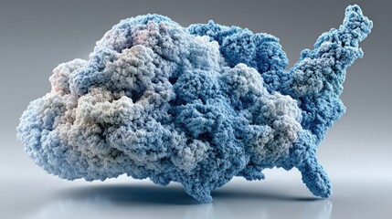 Poster - Blue and white cloud representing small and medium enterprises stimulus tracker in a conceptual design