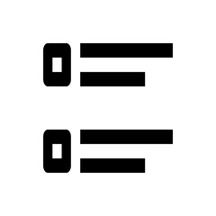 Poster - Two list items with square checkboxes and horizontal lines representing text fields displayed clearly 100 character