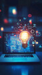 © Jason Yoder - Digital technology e-learning concept for online internet courses