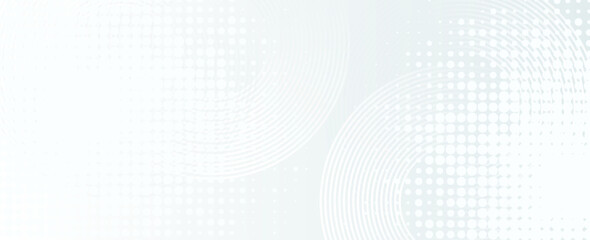 Poster - white abstract background. modern circle lines pattern. futuristic concept. minimal geometric design