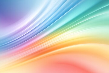 Poster - Abstract Colorful Gradient Background with Smooth Pastel Waves