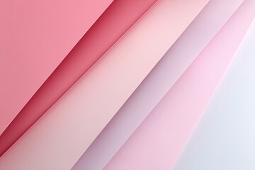 Poster - Abstract Pink and Pastel Diagonal Layered Background