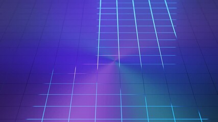 Abstract animated motion background. dark technology looped backdrop. grid pattern, square random shapes. animation for wallpaper, screensaver, presentation, banner. technology, data, hi-tech concept