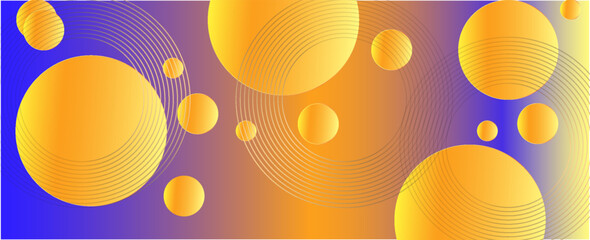 Poster - colorful geometric background. orange, blue, purple elements with fluid gradient. dynamic shapes com