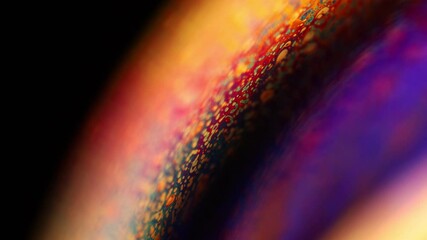 Poster - Bright chemical sphere in the darkness, creepy planet atmosphere
