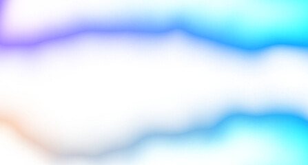 Wall Mural - abstract neon glowing color gradients shape cutout on transparent background, neon wave fluid overla