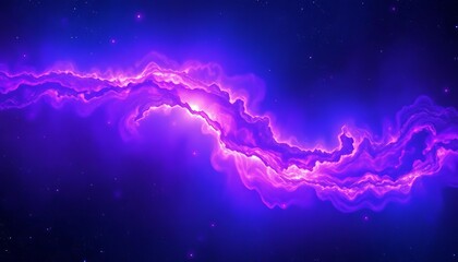 Wall Mural - cosmic nebula swirls in vibrant purple and blue, creating a galaxy banner background, light, cosmic