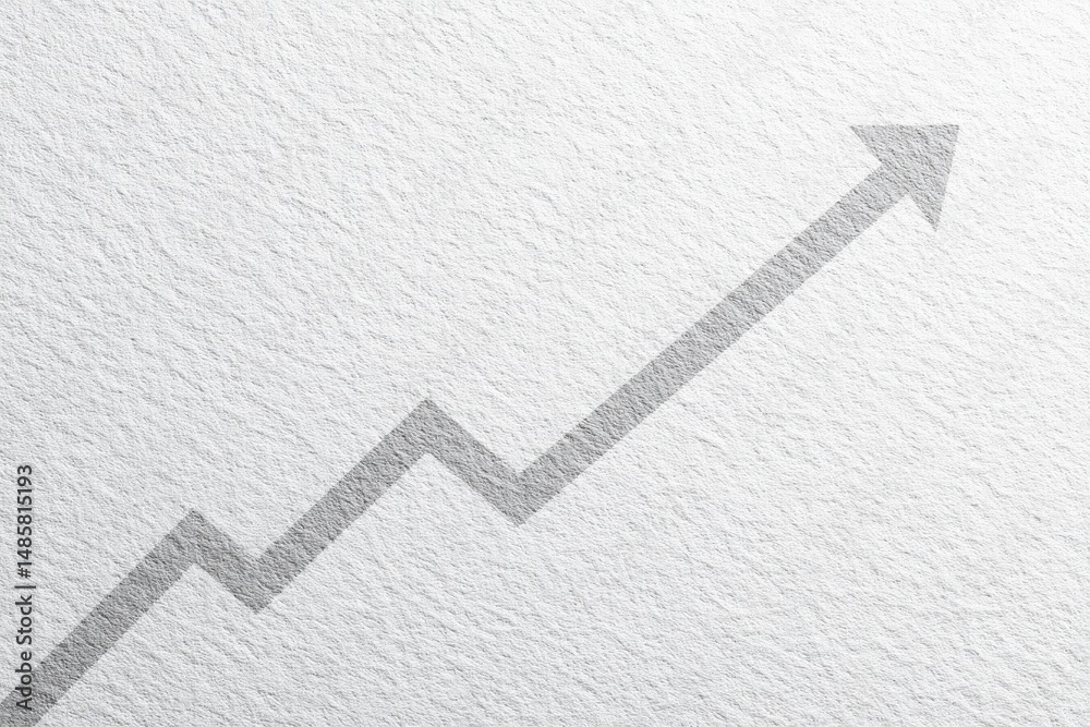 A clear upward trend line illustrates a pattern of growth and improvement, symbolizing a positive trajectory in financial results. This representation signifies progress and achievement in goals.