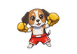 © Heini - 元気なビーグル犬ボクサー 明るい色彩でキュートなイラスト