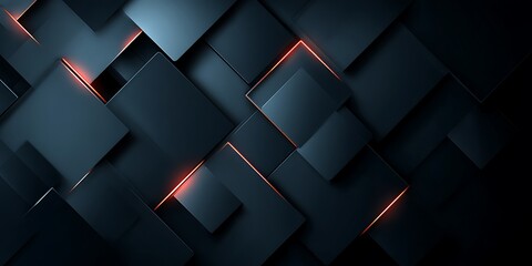 Poster - Business presentation banner backdrop with abstract