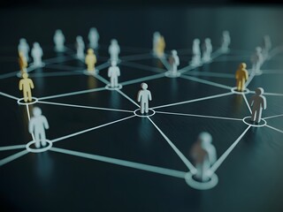 Poster - Global Network Connection Abstract Concept with Figures