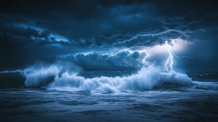 Wall Mural - Dramatic cloud formation with bright light