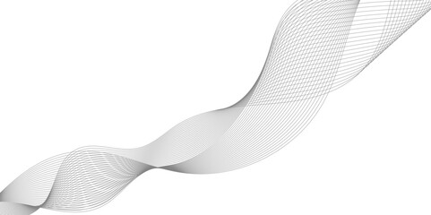 Canvas Print - abstract grey wave line texture background, abstract interlacing lines and points digital connection