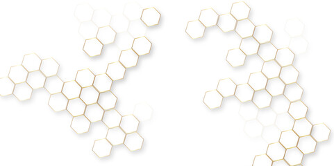 Canvas Print - abstract white hexagon background, seamless pattern with hexagon. hexagonal white hexagons honeycomb