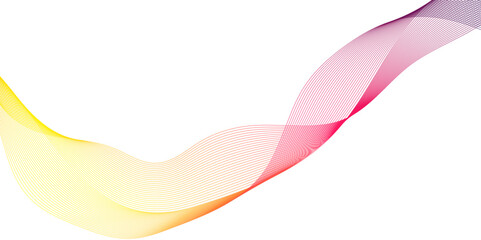 Wall Mural - abstract white background with colorful wavy lines and space for texture for creative design on pink