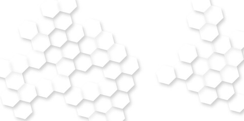 Canvas Print - abstract white hexagon concept background, perfect geometric pattern or beautiful hexagon background