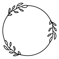  Rounded ornament frame vinyl