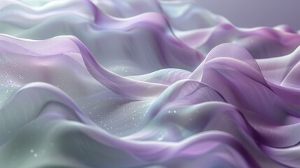 Poster - Elegant pastel abstract background blending lavender and pale mint, smooth transitions, delicate light reflections, minimalist and sleek, ideal for app or web design