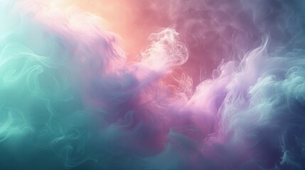 Poster - Ethereal pastel background blending lavender and seafoam green, smooth gradient transitions, faint light reflections, minimalist and stylish, perfect for digital media
