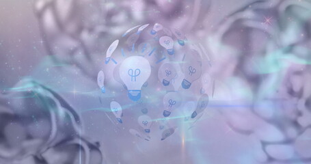 Poster - Image of sniping globe over blue clouds