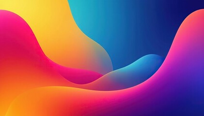 Abstract shapes, vibrant gradients, website mockups , line, clean, bold