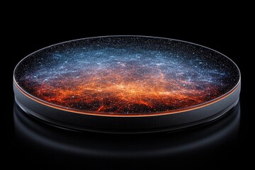 Wall Mural - Futuristic cosmic disc display